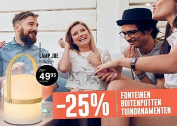 Promoties Lamp joe - Huismerk - Free Time - Geldig van 25/06/2019 tot 28/07/2019 bij Freetime