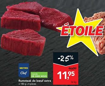 Promoties Rumsteak de boeuf extra - Huismerk - Makro - Geldig van 03/07/2019 tot 16/07/2019 bij Makro