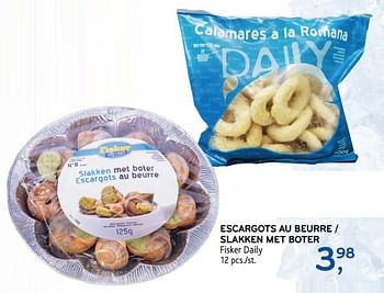 Promotions Escargots au beurre - Fisker - Valide de 03/07/2019 à 16/07/2019 chez Alvo