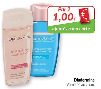 Promotions Diadermine variétés au choix - Diadermine - Valide de 01/07/2019 à 31/07/2019 chez Intermarche