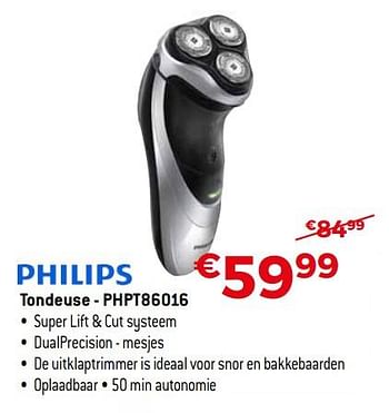 Promotions Philips tondeuse - phpt86016 - Philips - Valide de 01/07/2019 à 31/07/2019 chez Exellent
