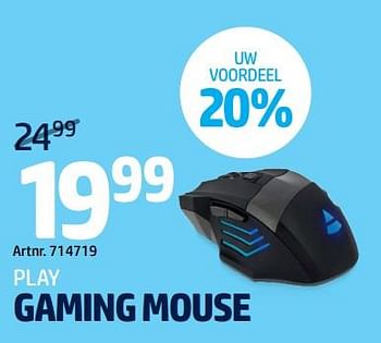 Promoties Play gaming mouse - Huismerk - Auva - Geldig van 27/06/2019 tot 31/07/2019 bij Auva
