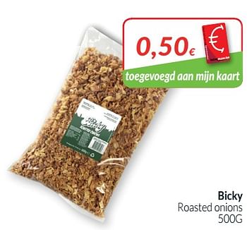 Promoties Bicky roasted onions - Bicky - Geldig van 01/07/2019 tot 31/07/2019 bij Intermarche