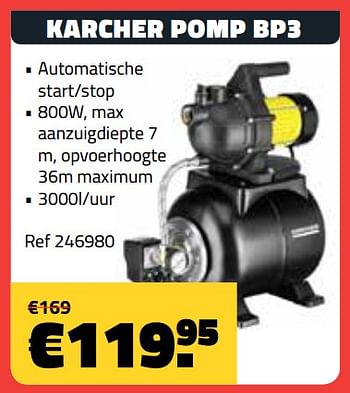 Promoties Karcher pomp bp3 - Kärcher - Geldig van 07/07/2019 tot 31/07/2019 bij Bouwcenter Frans Vlaeminck