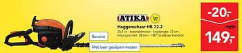 Promoties Atika heggenschaar hb 72-2 - Atika - Geldig van 03/07/2019 tot 16/07/2019 bij Makro