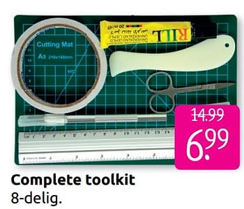 Promoties Complete toolkit - Huismerk - Boekenvoordeel - Geldig van 30/06/2019 tot 28/07/2019 bij BoekenVoordeel