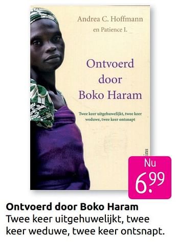 Promoties Ontvoerd door boko haram - Huismerk - Boekenvoordeel - Geldig van 30/06/2019 tot 28/07/2019 bij BoekenVoordeel