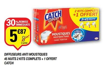 Diffuseur anti-moustique + 1 recharge CATCH EXPERT : le diffuseur + la  recharge à Prix Carrefour