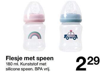 Promoties Flesje met speen - Huismerk - Zeeman  - Geldig van 29/06/2019 tot 31/12/2019 bij Zeeman