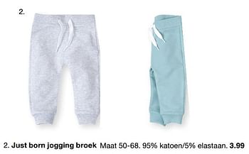 Promoties Just born jogging broek - Huismerk - Zeeman  - Geldig van 29/06/2019 tot 31/12/2019 bij Zeeman