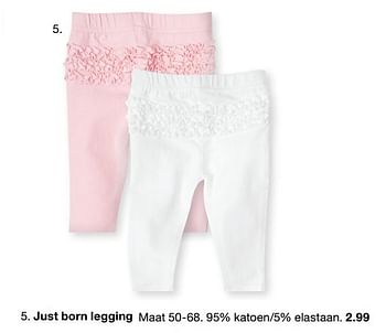 Promoties Just born legging - Huismerk - Zeeman  - Geldig van 29/06/2019 tot 31/12/2019 bij Zeeman