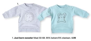 Promoties Just born sweater - Huismerk - Zeeman  - Geldig van 29/06/2019 tot 31/12/2019 bij Zeeman