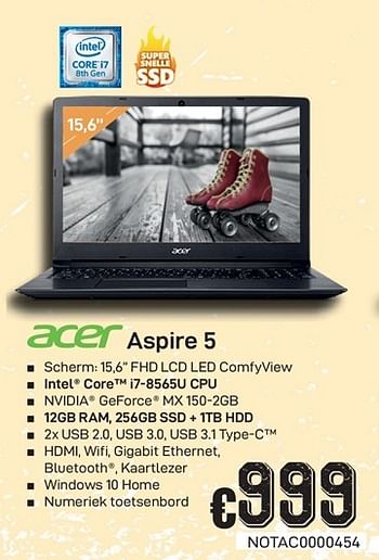 Promotions Acer aspire 5 - Acer - Valide de 01/07/2019 à 15/08/2019 chez Compudeals