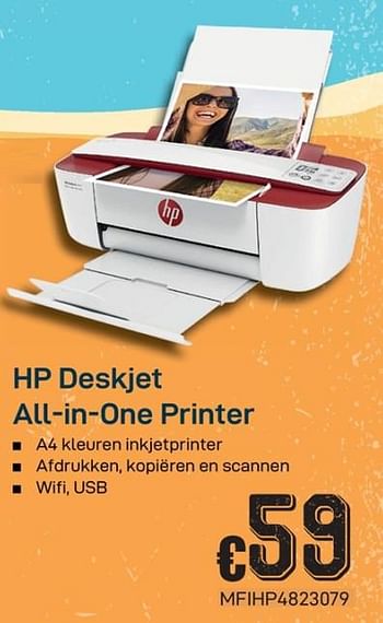 Promotions Hp deskjet all-in-one printer - HP - Valide de 01/07/2019 à 15/08/2019 chez Compudeals