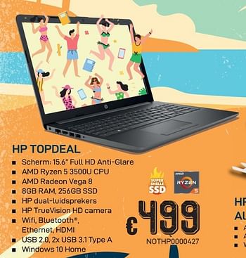 Promoties Hp topdeal - HP - Geldig van 01/07/2019 tot 15/08/2019 bij Compudeals