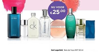 Promoties Karl lagerfeld bois de yuzu edt - Karl Lagerfeld - Geldig van 01/07/2019 tot 31/07/2019 bij ICI PARIS XL