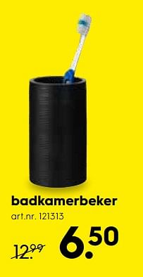 Promoties Badkamerbeker - Huismerk - Blokker - Geldig van 01/07/2019 tot 31/07/2019 bij Blokker