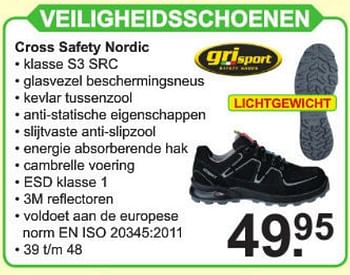 Promoties Veiligheidsschoenen cross safety nordic - Grisport - Geldig van 01/07/2019 tot 20/07/2019 bij Van Cranenbroek