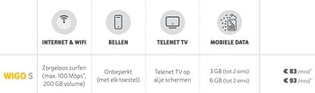 Promoties Wigo s - Huismerk - Telenet - Geldig van 01/07/2019 tot 05/08/2019 bij Telenet