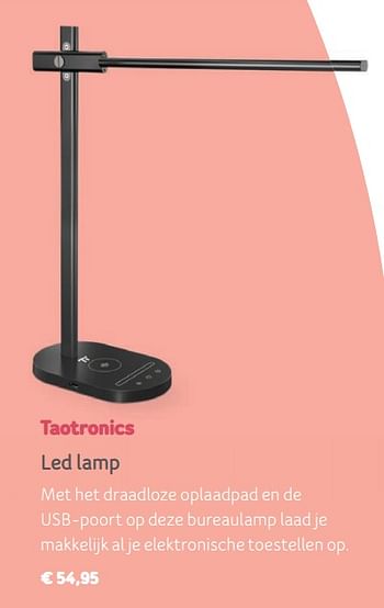 Promoties Taotronics led lamp - Taotronics - Geldig van 01/07/2019 tot 05/08/2019 bij Telenet