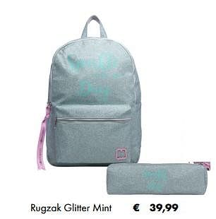 Promoties Rugzak glitter mint - Spiral OG - Geldig van 01/08/2019 tot 31/08/2019 bij Multi Bazar
