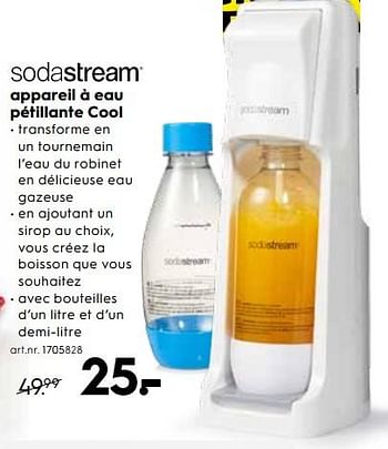 Promotions Appareil à eau pétillante cool - Sodastream - Valide de 01/07/2019 à 31/07/2019 chez Blokker