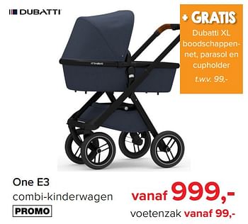 juni gesloten Excentriek Dubatti One e3 combi-kinderwagen - Promotie bij Baby-Dump