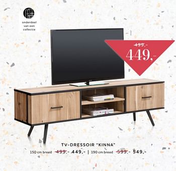 Promotions Tv-dressoir kinna - Produit Maison - Xooon - Valide de 01/07/2019 à 31/07/2019 chez Xooon