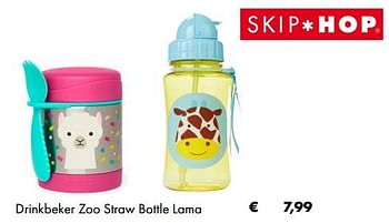 Promotions Drinkbeker zoo straw bottle lama - Skip Hop - Valide de 03/07/2019 à 31/08/2019 chez Multi Bazar