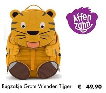 Promotions Rugzakje grote vrienden tijger - Affenzahn - Valide de 03/07/2019 à 31/08/2019 chez Multi Bazar