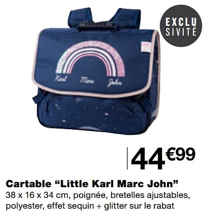 Little karl marc john cartable hot sale