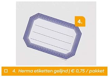 Promoties Herma etiketten gelijnd - Herma - Geldig van 03/07/2019 tot 08/09/2019 bij Ava