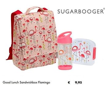Promoties Good lunch sandwishbox flamingo - Sugarbooger - Geldig van 03/07/2019 tot 31/08/2019 bij De Kinderplaneet