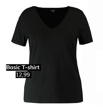 Promoties Basic t-shirt - Huismerk - MS Mode - Geldig van 06/07/2019 tot 31/08/2019 bij MS Mode