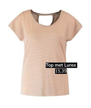 Promoties Top met lurex - Huismerk - MS Mode - Geldig van 06/07/2019 tot 31/08/2019 bij MS Mode