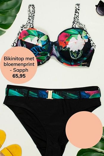 Promoties Bikinitop met bloemenprint - Sapph - Geldig van 06/07/2019 tot 31/08/2019 bij MS Mode