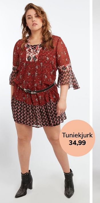Promoties Tuniekjurk - Huismerk - MS Mode - Geldig van 06/07/2019 tot 31/08/2019 bij MS Mode
