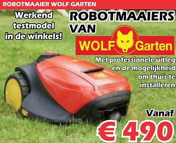 bagageruimte Thuisland pot Wolf Garden Robotmaaier wolf garten - Promotie bij Itek