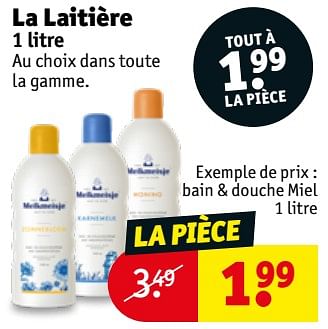 Promotions La laitière bain + douche miel - La Laitiere - Valide de 09/07/2019 à 21/07/2019 chez Kruidvat