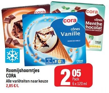Promoties Roomijshoorntjes cora - Huismerk - Smatch - Geldig van 10/07/2019 tot 16/07/2019 bij Smatch