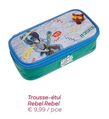 Promotions Trousse-étui rebel rebel - Produit Maison - Ava - Valide de 03/07/2019 à 08/09/2019 chez Ava