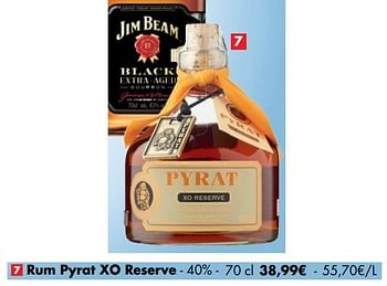 Promoties Rum pyrat xo reserve - PYRAT - Geldig van 10/07/2019 tot 19/07/2019 bij Carrefour