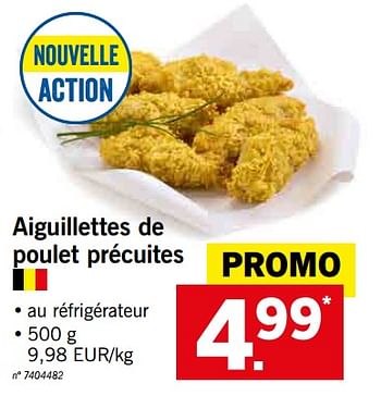 Promotions Aiguillettes de poulet précuites - Produit maison - Lidl - Valide de 15/07/2019 à 20/07/2019 chez Lidl