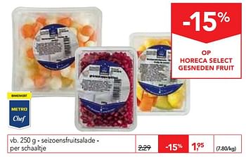 Promoties Seizoensfruitsalade - Huismerk - Makro - Geldig van 17/07/2019 tot 30/07/2019 bij Makro