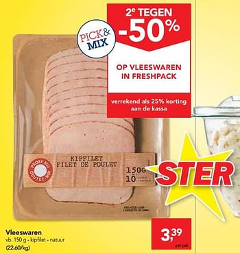 Promoties Vleeswaren kipfilet - Huismerk - Makro - Geldig van 17/07/2019 tot 30/07/2019 bij Makro