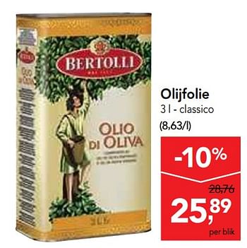 Promoties Olijfolie classico - Bertolli - Geldig van 17/07/2019 tot 30/07/2019 bij Makro
