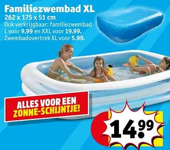 Promoties Familiezwembad xl - Huismerk - Kruidvat - Geldig van 09/07/2019 tot 21/07/2019 bij Kruidvat