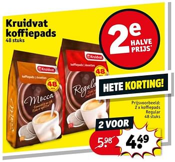 Promoties Kruidvat koffiepads - Huismerk - Kruidvat - Geldig van 09/07/2019 tot 21/07/2019 bij Kruidvat