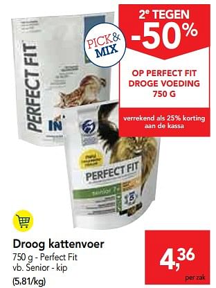 Promotions Droog kattenvoer - Perfect Fit  - Valide de 17/07/2019 à 30/07/2019 chez Makro