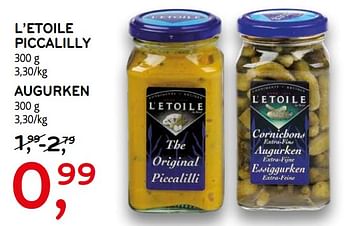 Promoties L`etoile piccalilly - L'Etoile  - Geldig van 10/07/2019 tot 23/07/2019 bij C&B